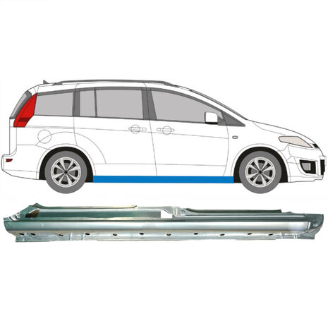 Rechts Reparaturblech f&uuml;r Schweller Mazda 5