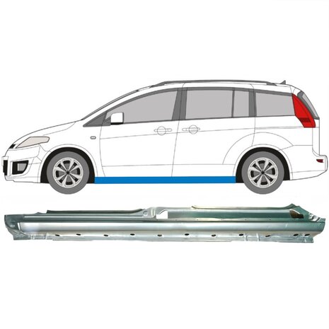 Links Reparaturblech f&uuml;r Schweller Mazda 5