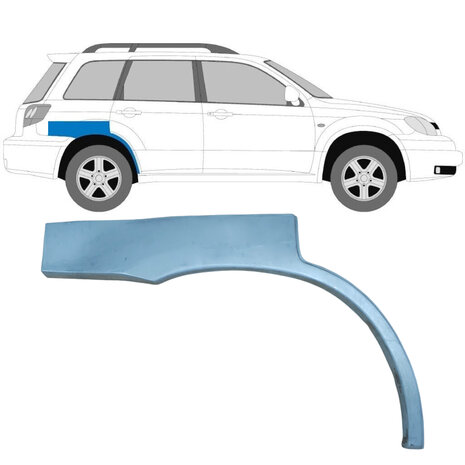 Rechts Reparaturblech f&uuml;r Heckfl&uuml;gel Mitsubishi Outlander