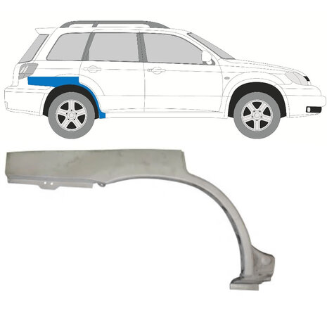 Rechts Reparaturblech f&uuml;r Heckfl&uuml;gel Mitsubishi Outlander