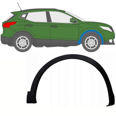 Rechts Verkleidung des Frontkotfl&uuml;gels Nissan Qashqai