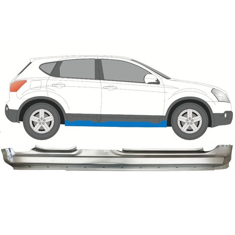 Rechts Schweller-Reparaturblech Nissan Qashqai