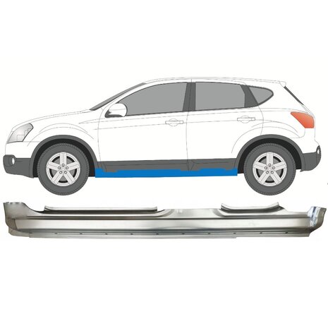 Links Schweller-Reparaturblech Nissan Qashqai