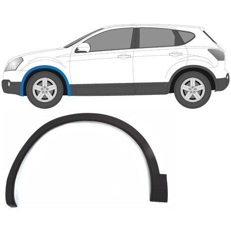 Links Verkleidung des Frontkotfl&uuml;gels Nissan Qashqai