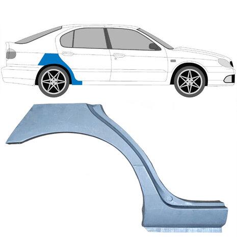 Rechts Reparaturblech f&uuml;r Heckfl&uuml;gel Nissan Primera