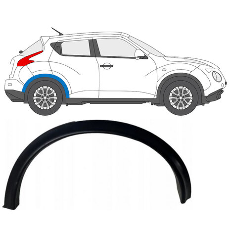 Droite Garniture lat&eacute;rale d&#039;aile arri&egrave;re Nissan Juke