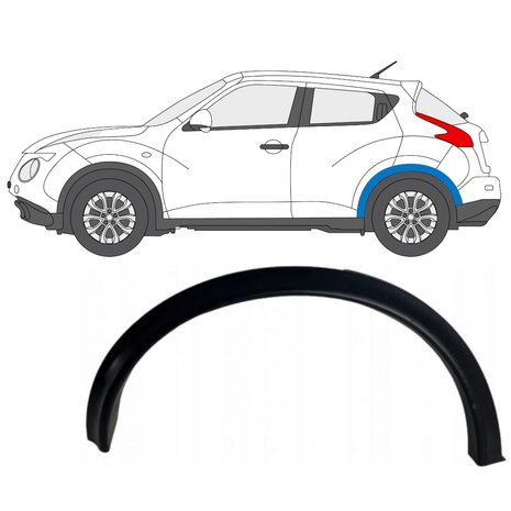 Links Seitliche Verkleidung des Heckfl&uuml;gels Nissan Juke