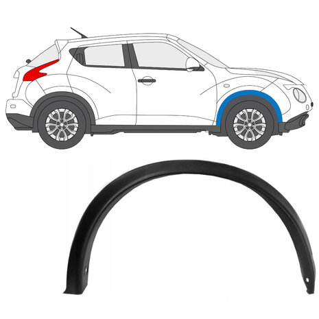 Rechts Verkleidung des Frontkotfl&uuml;gels Nissan Juke