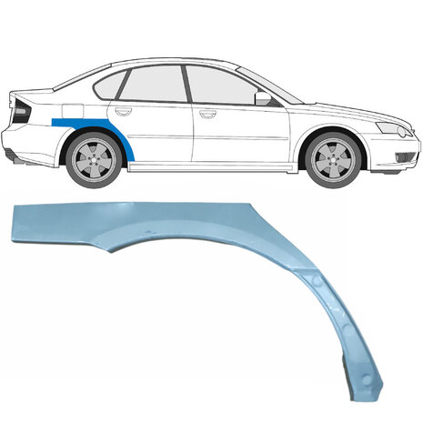 Rechts Reparaturblech f&uuml;r Heckfl&uuml;gel Subaru Legacy