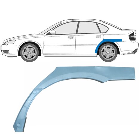 Links Reparaturblech f&uuml;r Heckfl&uuml;gel Subaru Legacy