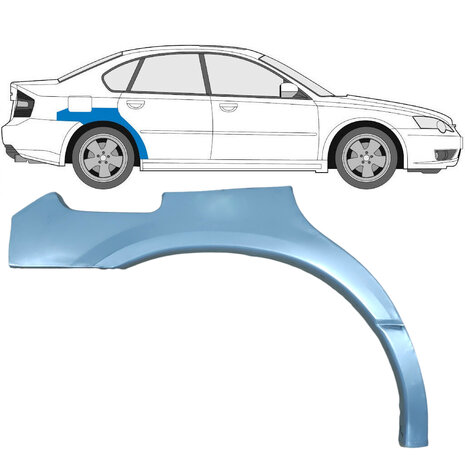 Rechts Reparaturblech f&uuml;r Heckfl&uuml;gel Subaru Legacy