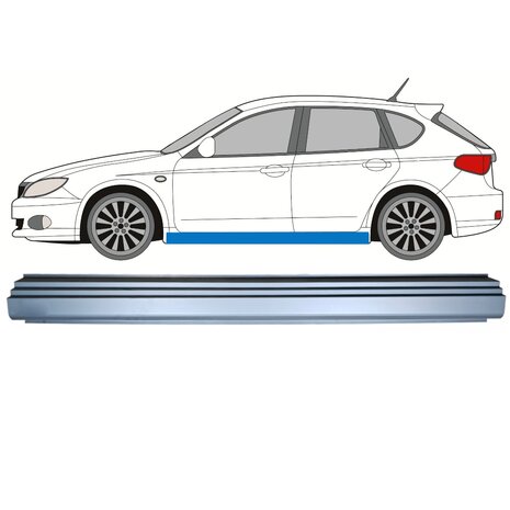 Links Schweller-Reparaturblech Subaru Impreza