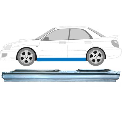 Links Reparaturblech f&uuml;r Schweller Subaru Impreza