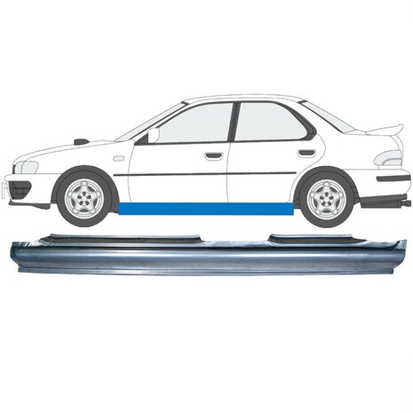 Links Reparaturblech f&uuml;r Schweller Subaru Impreza