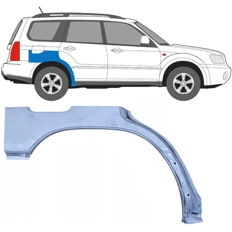 Rechts Reparaturblech f&uuml;r Heckfl&uuml;gel Subaru Forester