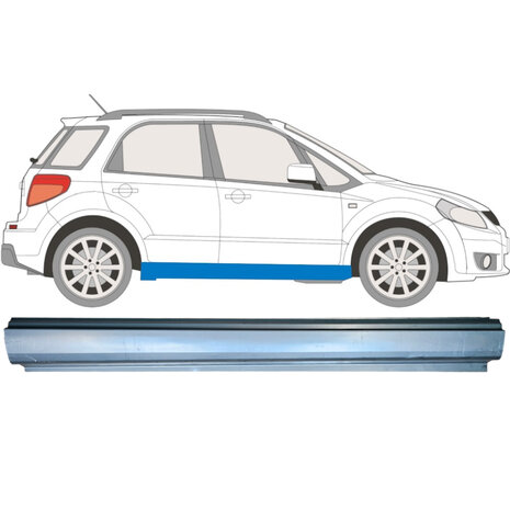 Rechts Schweller-Reparaturblech Suzuki SX4 Fiat Sedici