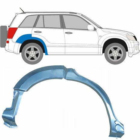 Rechts Reparaturblech f&uuml;r Heckfl&uuml;gel Suzuki&nbsp;Grand Vitara