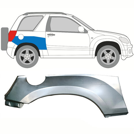 Rechts Reparaturblech Heckfl&uuml;gel oben Suzuki&nbsp;Grand Vitara