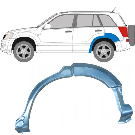 Links Reparaturblech f&uuml;r Heckfl&uuml;gel Suzuki&nbsp;Grand Vitara