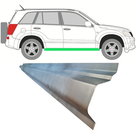 Reparaturblech f&uuml;r Innenschweller Suzuki&nbsp;Grand Vitara