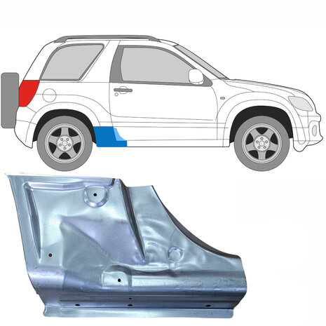 Rechts Schweller-Reparaturblech Suzuki&nbsp;Grand Vitara