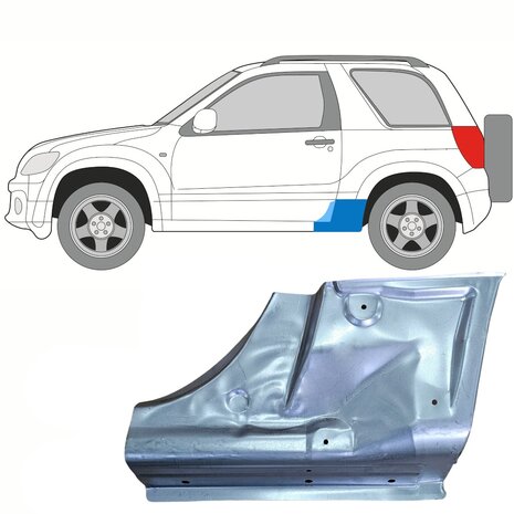 Links Schweller-Reparaturblech Suzuki&nbsp;Grand Vitara