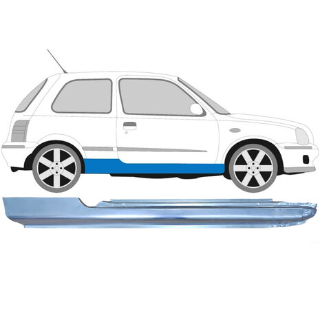 Rechts Schweller-Reparaturblech Nissan Micra