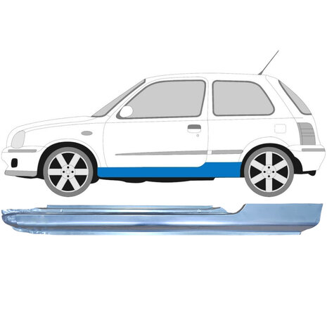 Gauche Panneau de r&eacute;paration de seuil Nissan Micra