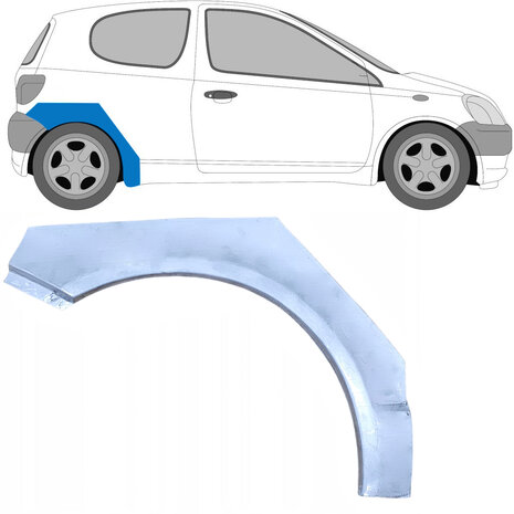 Rechts Reparaturblech f&uuml;r Heckfl&uuml;gel Toyota Yaris