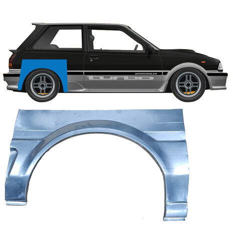 Rechts Reparaturblech f&uuml;r Heckfl&uuml;gel Toyota Starlet
