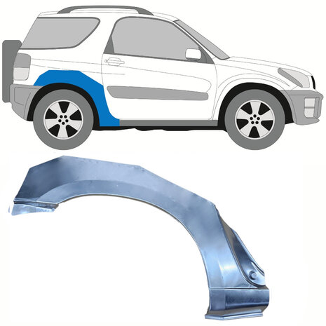 Rechts Reparaturblech f&uuml;r Heckfl&uuml;gel Toyota RAV4