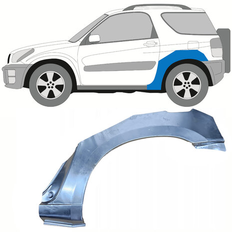 Links Reparaturblech f&uuml;r Heckfl&uuml;gel Toyota RAV4
