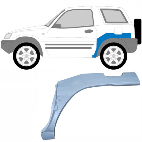 Links Reparaturblech f&uuml;r Heckfl&uuml;gel Toyota RAV4