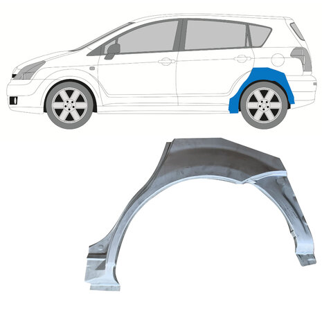 Links Reparaturblech f&uuml;r Heckfl&uuml;gel Toyota Corolla Verso 04-09