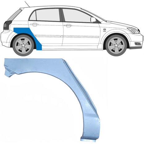 Rechts Reparaturblech f&uuml;r Heckfl&uuml;gel Toyota Corolla