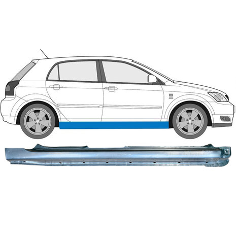 Rechts Reparaturblech f&uuml;r Schweller Toyota Corolla