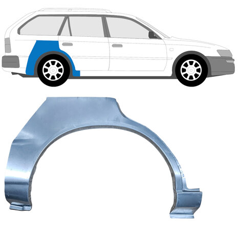 Rechts Heckkotfl&uuml;gel Reparaturblech Combi Toyota Corolla