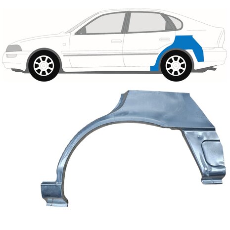 Links Reparaturblech Heckkotfl&uuml;gel Liftback Toyota Corolla