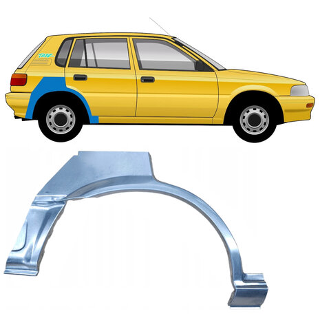Rechts Reparaturblech f&uuml;r Heckfl&uuml;gel Toyota Corolla