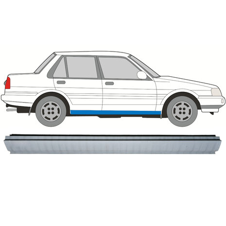 Rechts Schweller-Reparaturblech Toyota Corolla