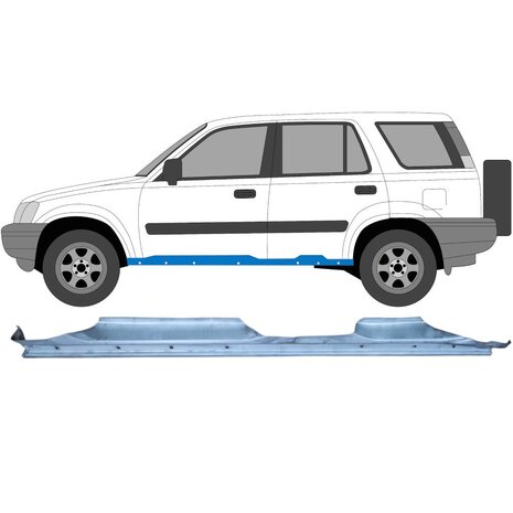 Links Reparaturblech f&uuml;r Schweller Honda CRV