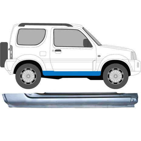 Rechts Reparaturblech f&uuml;r Schweller Suzuki&nbsp;Jimny