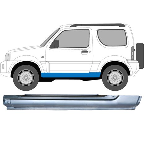 Links Reparaturblech f&uuml;r Schweller Suzuki&nbsp;Jimny