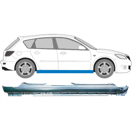 Rechts Reparaturblech f&uuml;r Schweller Mazda 3