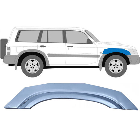 Rechts Reparaturblech f&uuml;r Frontkotfl&uuml;gel Nissan Patrol