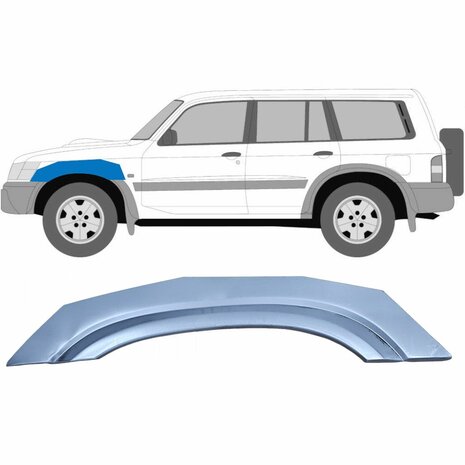 Links Reparaturblech f&uuml;r Frontkotfl&uuml;gel Nissan Patrol