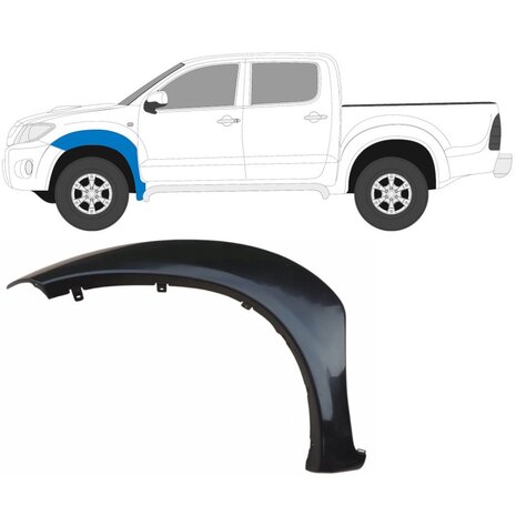 Links Verkleidung des Frontkotfl&uuml;gels Toyota Hilux
