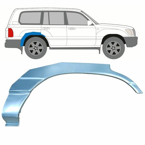 Rechts Reparaturblech f&uuml;r Heckfl&uuml;gel Toyota Land Cruiser 96-07