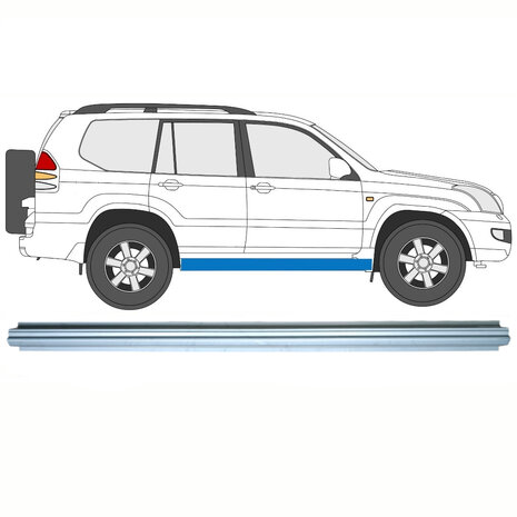 Panneau de r&eacute;paration de seuil Toyota Land Cruiser