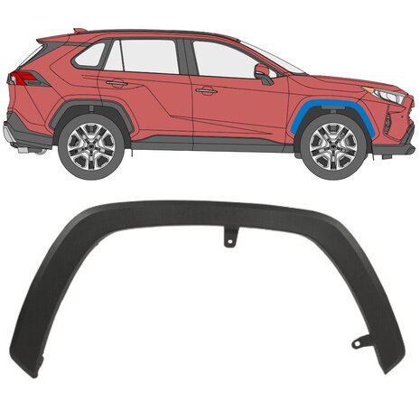 Rechts Verkleidung des Frontkotfl&uuml;gels Toyota RAV4